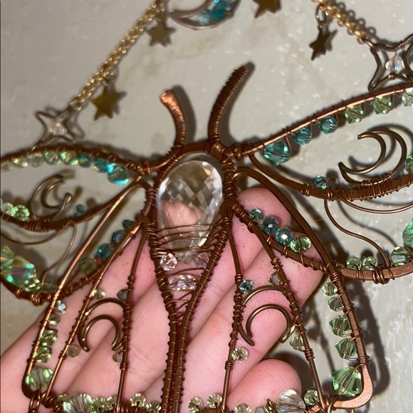 Colorful Wire Moth Wall Hanging - Picture 3 of 5